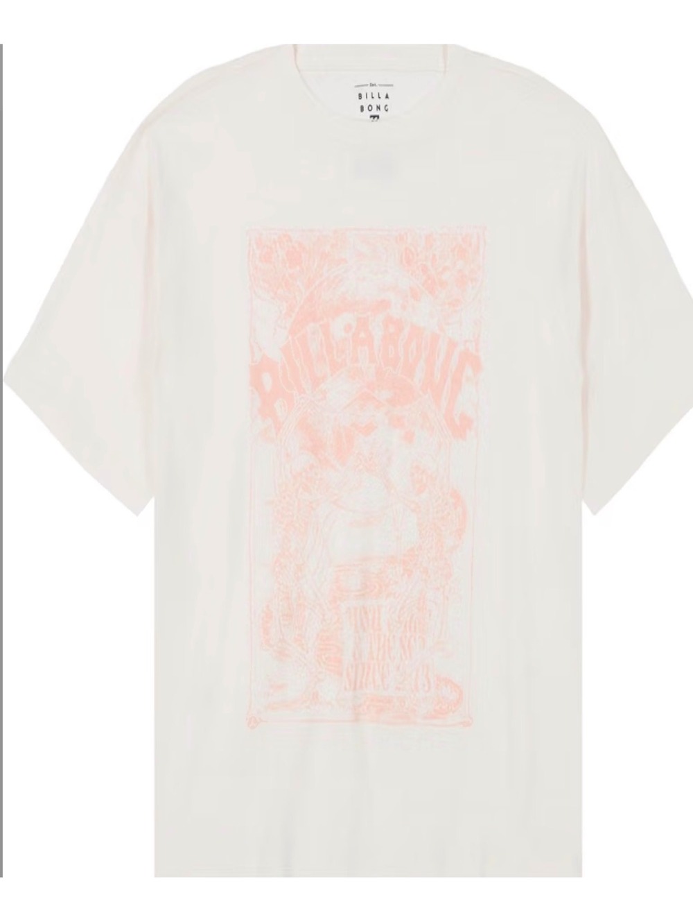 NWT Billabong Girls' Premium Short Sleeve Oversized Fit Logo Graphic Tee